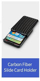 Minimalist  RFID Blocking Carbon Fiber Credit ID Card Holder Wallet
