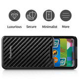 Minimalist  RFID Blocking Carbon Fiber Credit ID Card Holder Wallet