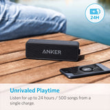 Anker Sound Core 2 portable  water  resistant Bluetooth speaker  with improved bass, and  24-hours play time.